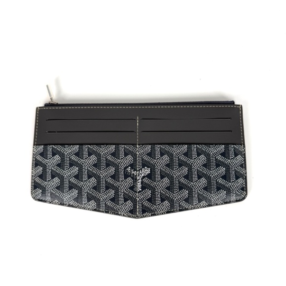 Authentic New GOYARD Goyardine Insert Louise Grey 2023 Card Case Wallet - Picture 3 of 11